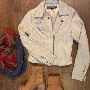 French Connection - Faux Leather Moto Jacket